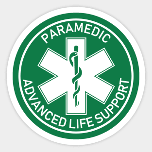 Paramedic logo "advanced life support" Sticker